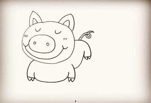 小猪吃瓜完整画,趣味盎然的田园生活画卷